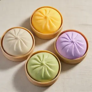 Dumpling Squishy - Highly realistic food modeling clay, with a sweet flavor and the ability to slowly spring back. Made of soft TPR material and soft moldable silicone, it helps relieve stress. An Easter gift suitable for children to exchange as presents