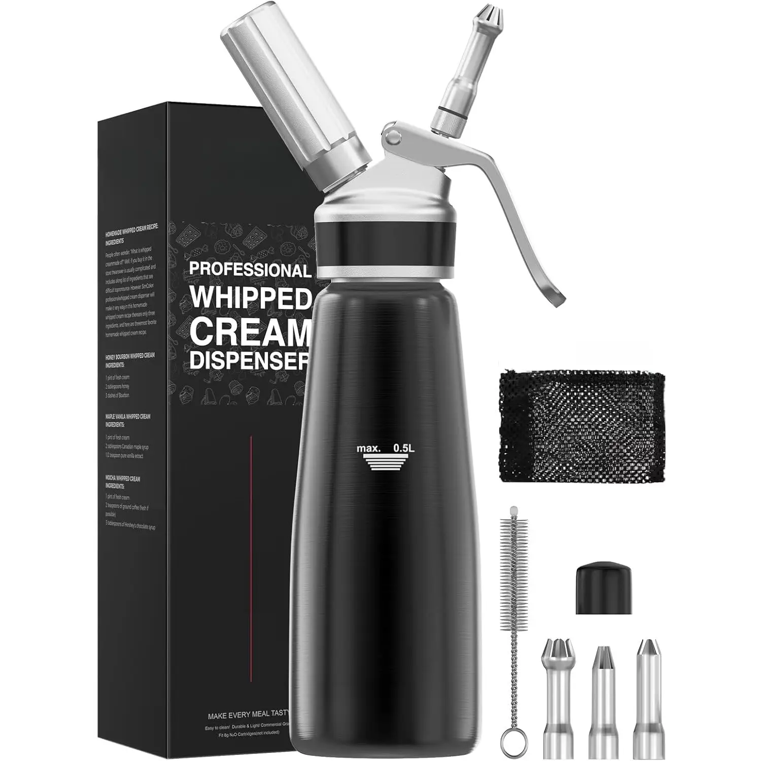 Whipped-Cream Dispenser Black