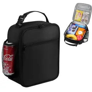 Large Insulated Tote Lunch Bag, Waterproof Food Carrier with Mesh Storage, Thermal Lunch Box for Work & Picnic