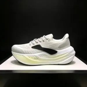 2026 Womens Lightweight Road Running Sneakers, White-Yellow Colorway, Cushioned Support & Non-Slip Outsole for Daily Training