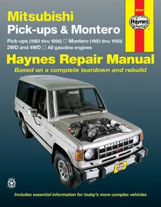 Mitsubishi & Montero 2WD & 4WD Gas Engine Pick-ups (83-96) Haynes Repair Manual