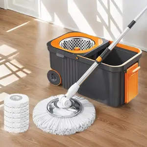 Automatic Dehydration Mop and Bucket Household Cleaning Brush Mop Brooms Cleaning Floor Household Handheld 360° Spin Mop