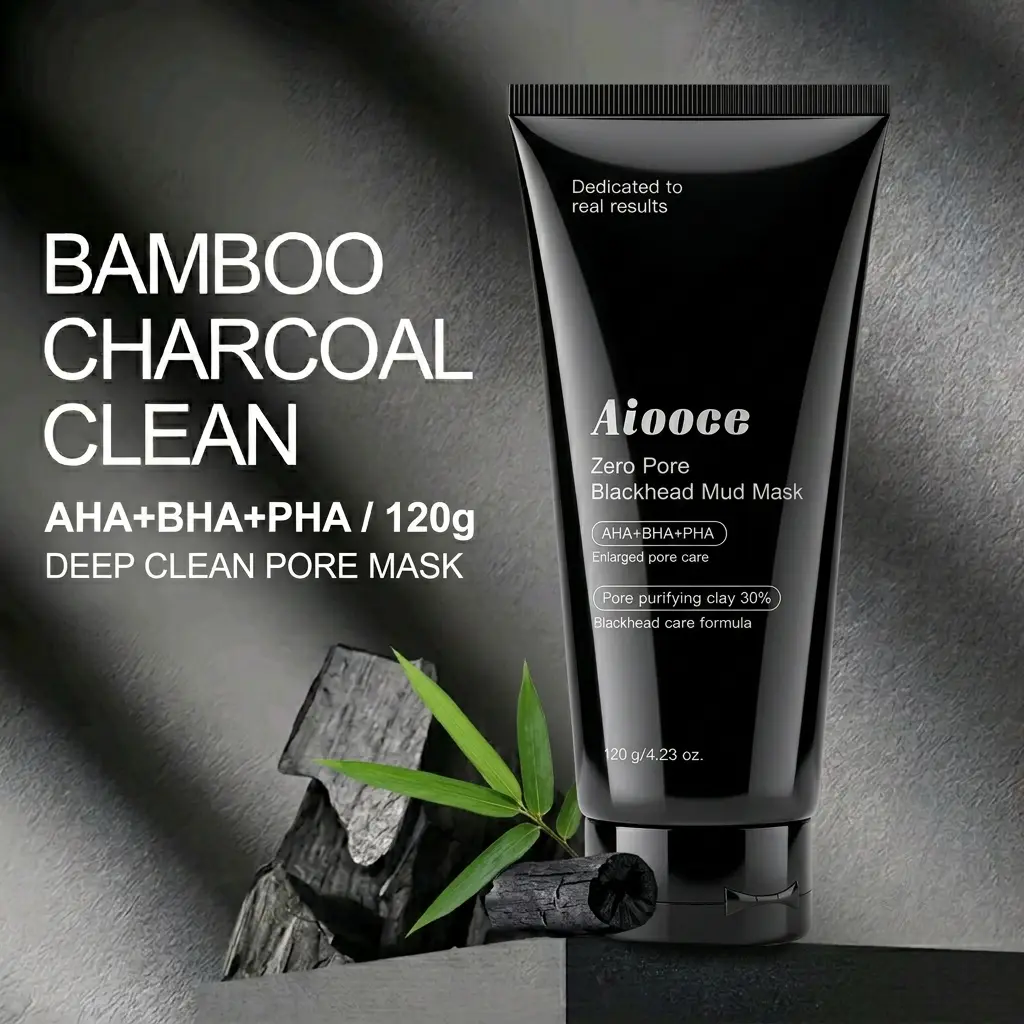 Blackhead Mud Mask, AHA BHA PHA Clay Mask with Kaolin Clay for Pore Care, Deep Cleansing Facial Mask for Excess Oil Control & Smooth-Looking Skin, At-Home Spa-Inspired Skincare Routine