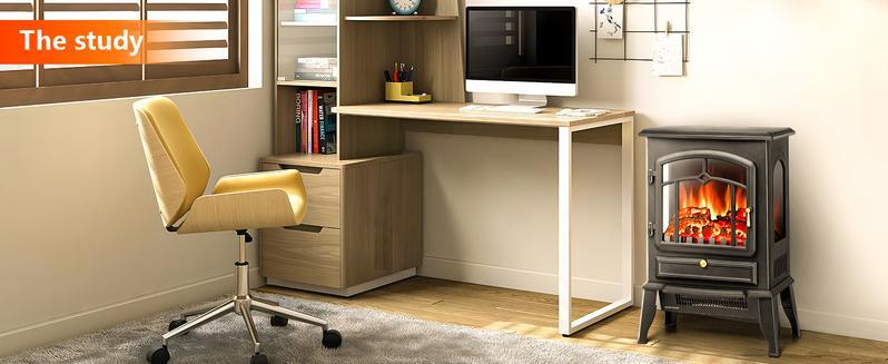 R.W.FLAME 26-inch 3D Infrared Classic 1500W Electric Fireplace Stove, Freestanding Fireplace Heater,Thermostat, Overheating Protection, for Indoor Use heaters electric heater R.W.FLAME 26-inch 3D Infrared Classic 1500W Electric Fireplace Stove, Freestanding Fireplace Heater,Thermostat, Overheating Protection, for Indoor Use heaters electric heater