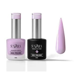 15. Frosted Purple- Nail Polish & Gel Polish Duo
