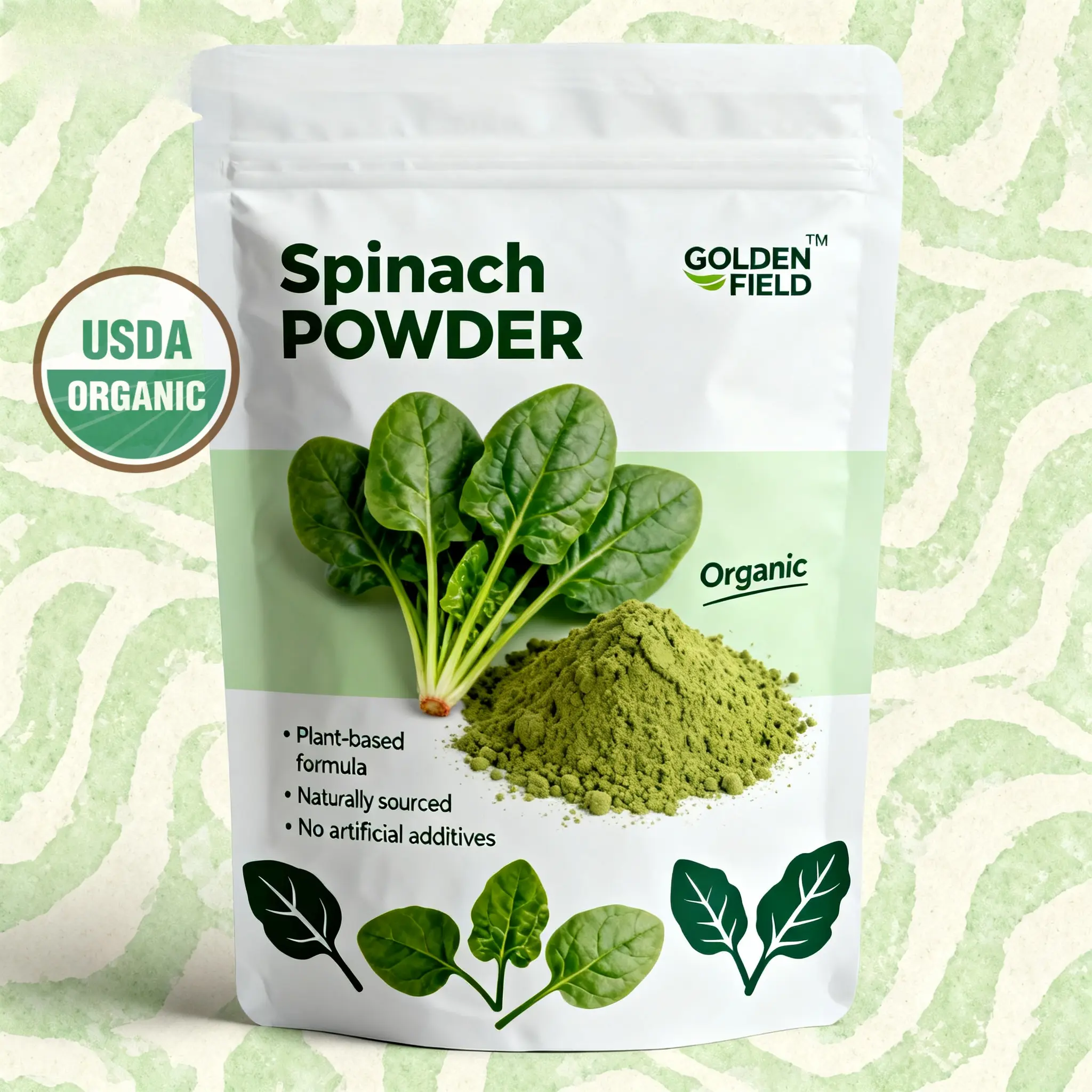 Velvet Spinach – Organic Spinach Powder with Rich Natural Green, Smooth Texture & Fresh Leaf Flavor