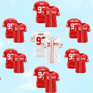 Custom Baseball Jersey, Kpop Concert Shirt, Personalized Team Name & Number, Customize Unisex Jerseys for Fans of All Ages