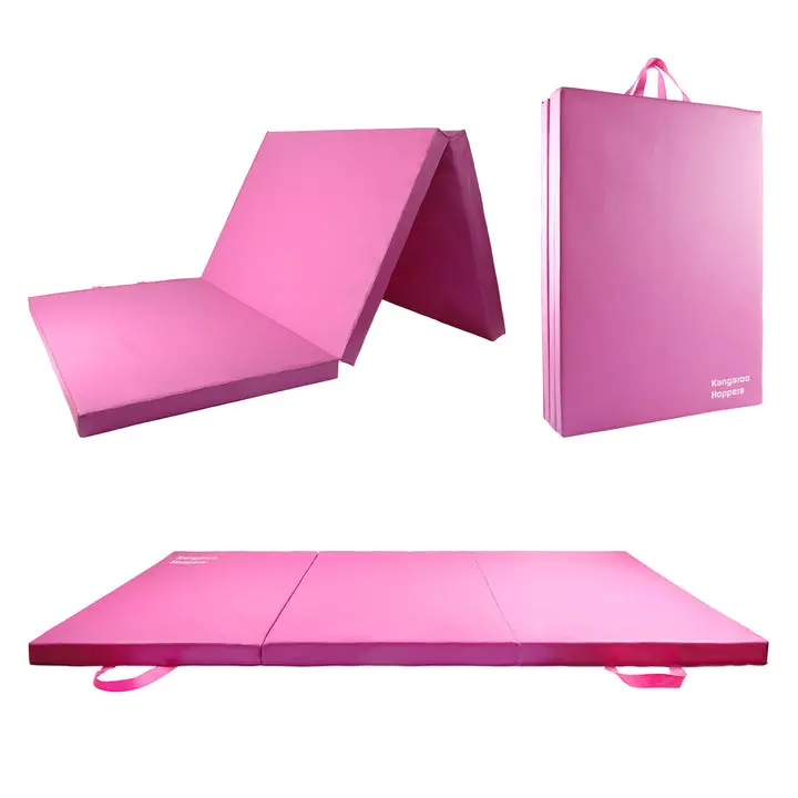 Large Size Fitness Yoga Tri-Fold Gymnastics Mat, 35.5"x70.5"x2.1" with Carrying Handles Large Size Fitness Yoga Tri-Fold Gymnastics Mat, 35.5"x70.5"x2.1" with Carrying Handles