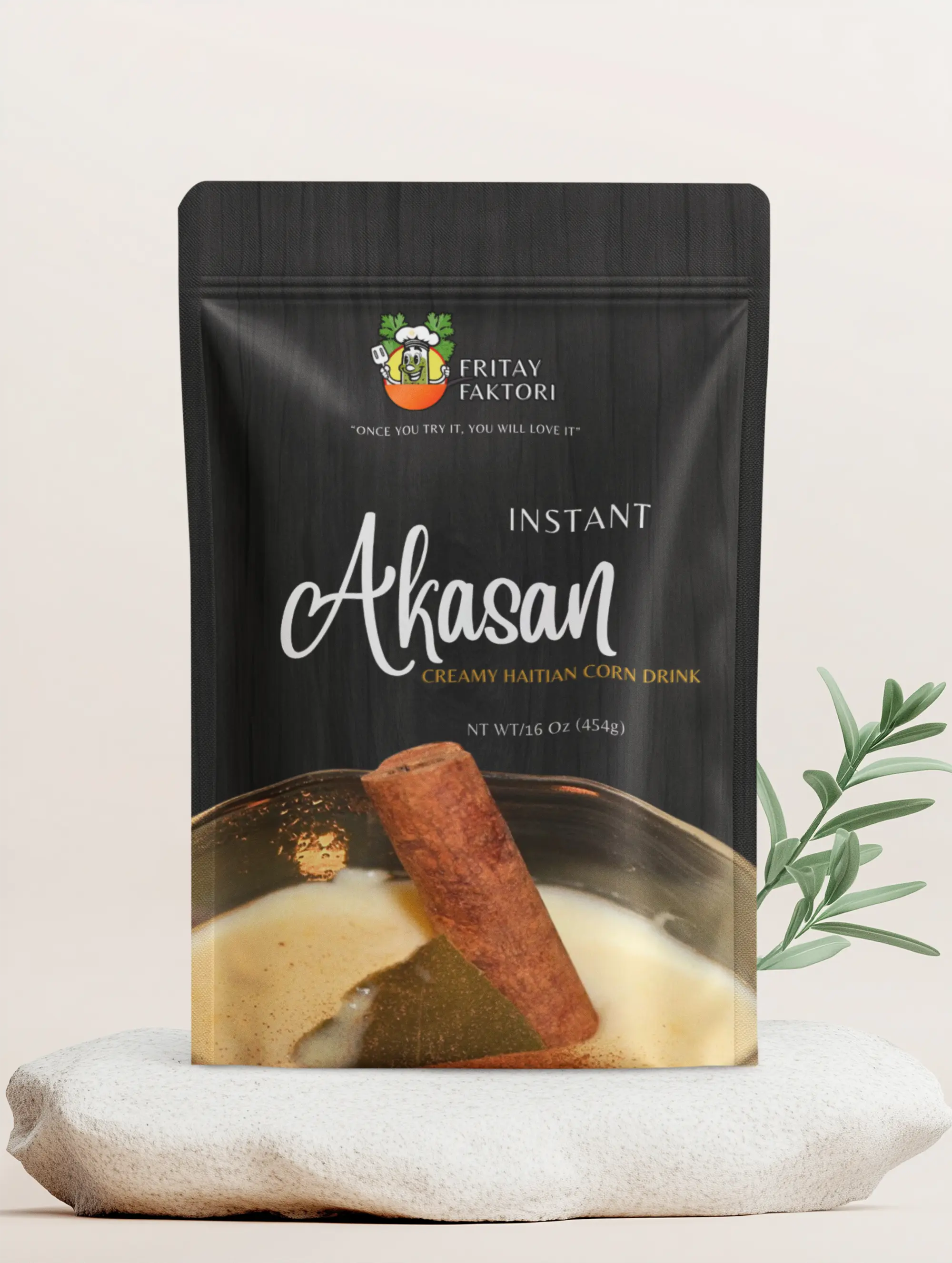Instant Haitian AKASAN Lakay - 100% organic Cream Haitian Corn Drink