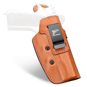 Premium Leather IWB Holster for 1911-Pattern – Supports 5", 4.25", 4"  – Works with Colt, Kimber, Tisas, S&W, Sig, Springfield, Ruger SR, Remington & Similar Models – Optics/Light Not Supported