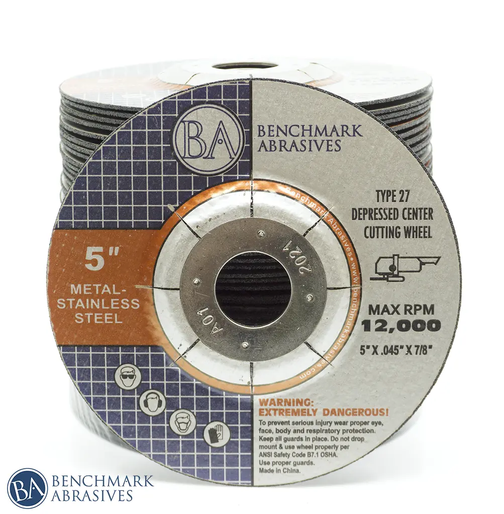 5" x .045" x 7/8" T27 Cutting Wheel Wheel - 25 Pack