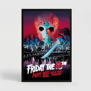 Friday The 13th Part VIII - Jason Takes Manhattan - Movie Poster Print Wall Decor