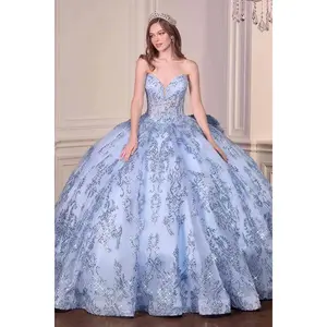 Ladivine 15732 Fairytale Strapless Sweetheart Cinderella Quinceanera Ball Gown