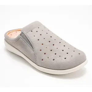 Revitalign Orthotic Shimmer Suede Star Mules - Mystic