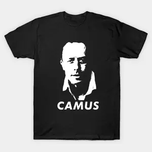 Albert Camus Classic T-shirt, Albert Camus Unisex T-shirt, existentialism Tees, philosophy, the stranger, camus, Cotton, Casual, Fashion, Menswear, Retro, Streetwear, Top, Vintage, Classic, Stylish, Basic, Fantastic, Gift For Her