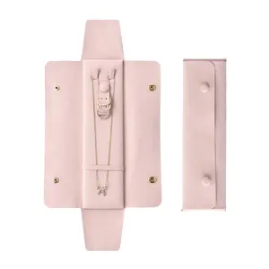 Portable Necklace Travel Case, 1 Count Travel Necklace Organizer, Travel Jewelry Pouch for Women, Travel Accessories, Home Supplies