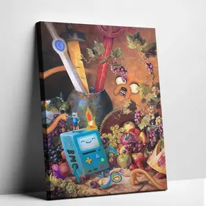 My Art Is A Weapon” Poster - Adventure Time Painted Suitable For Home Wall Art, Room Aesthetics, Decorative Canvas Prints