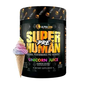 Alpha Lion SuperHuman Pre Workout 21/42 Servings - 325mg Caffeine & 4g L-Citrulline - Energy & Endurance Booster - Made in US