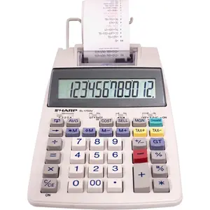 Sharp Calculators EL-1750V Printing Calculator, Light Gray, SHREL1750V