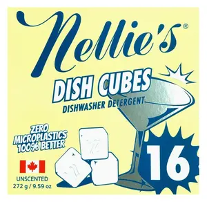 Nellie's Dish Cubes Dishwasher Tablets | 16 Load Box