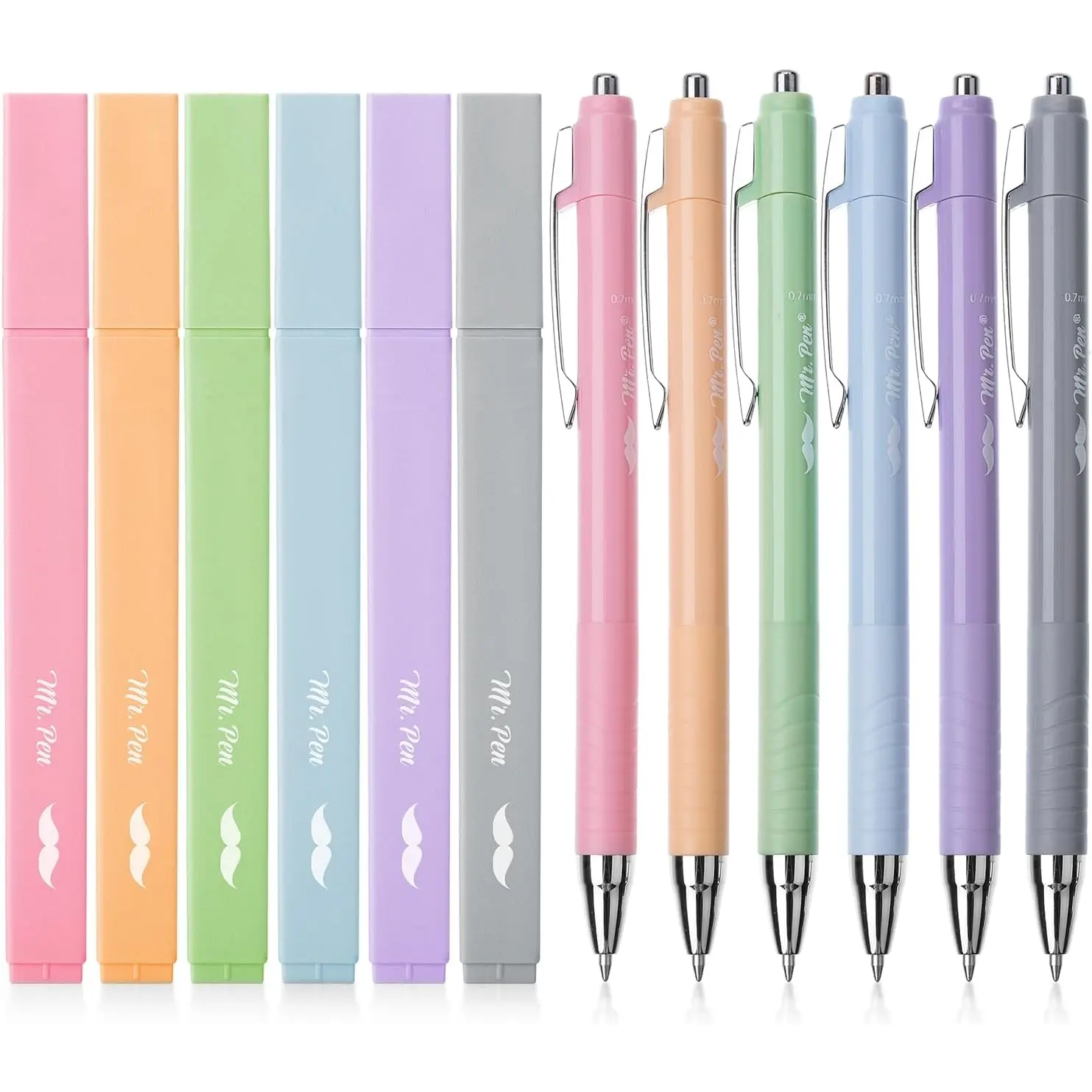 Aesthetic Highlighters and Pens, 12 Pack, Assorted Colors Bible Highlighters, Colorful Ink Bible Pens, Cute Highlighters, Pens, Highlighters Mr. Pen
