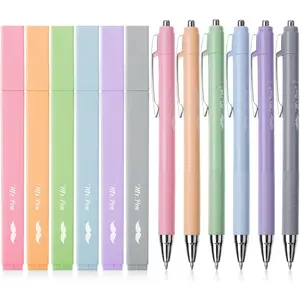 Aesthetic Highlighters and Pens, 12 Pack, Assorted Colors Bible Highlighters, Colorful Ink Bible Pens, Cute Highlighters, Pens, Highlighters Mr. Pen