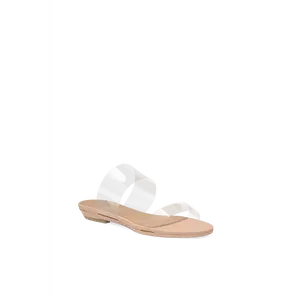 Slide Sandal Flat - Sand Transparent