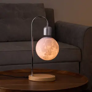 Levitation Moon Lamp, Moon Table Lamp, Bedside Lamp with Wireless Charger, Holiday Gifts, Christmas Gifts