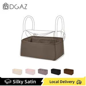 DGAZ Silk Purse Organizer Insert - Travel Organizer Bag, Luxury Handbag & Tote Shaper Compatible with Lindy 19/26/30/34 Bags,summervibes