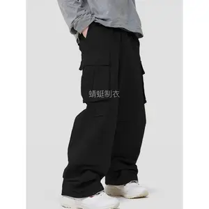 NewBoy's  Cargo Pants, Elastic Waist Flap Loose Casual Baggy Pants