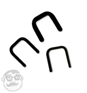 Black Glass Septum Retainer