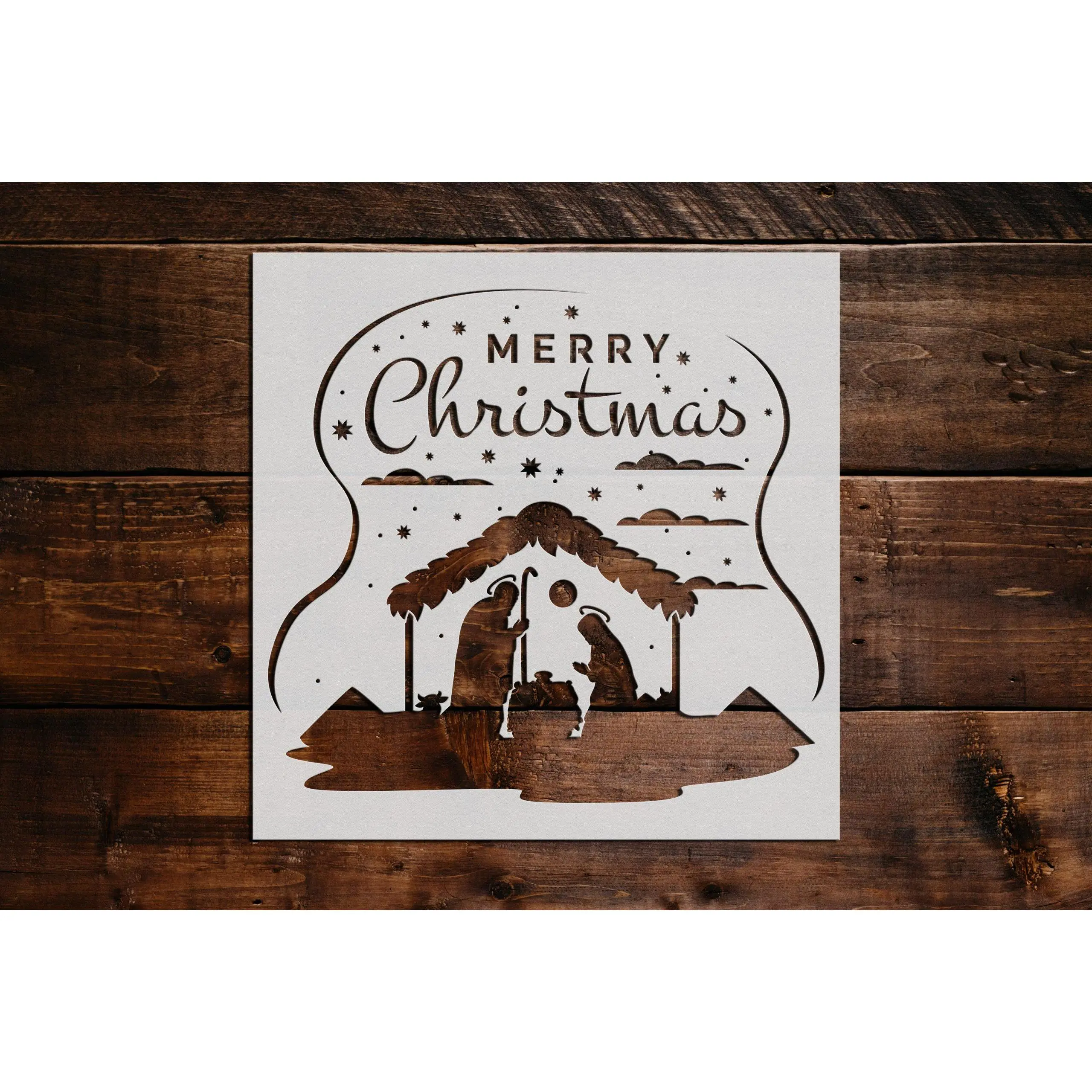 Nativity Scene Stencil - Art and Wall Stencil