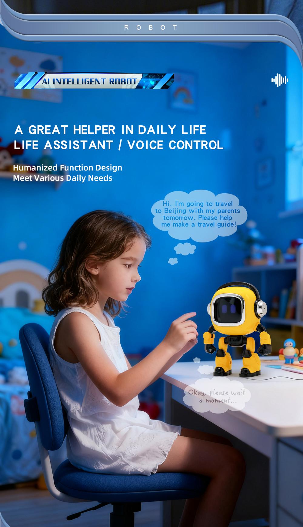 AI intelligent robot - intelligent voice companionship | A new type of children's artificial intelligence dialogue early education toy, loved by both boys and girls.