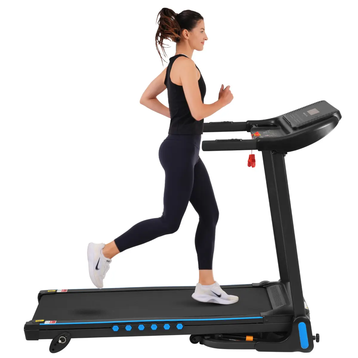 Folding Incline Treadmill for Home Fitness, 3.0HP Quiet Motor, 350LBS Capacity, 43.31"×15.75" Wider Deck, Bluetooth Speaker, USB Type-C Charging, Shock Absorption, Compact Foldable Frame, Space Saver Exercise Machine, Treadmill Walking Pad, Walking Pad Tr