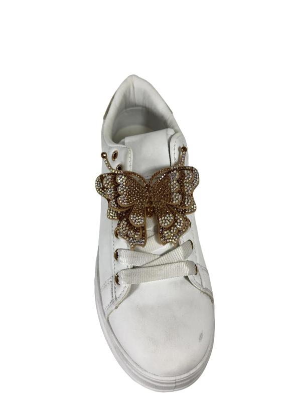 Women's Chunky Fashion Sneakers Platform Rhinestone Butterfly Casual Shoes for Everyday Wear