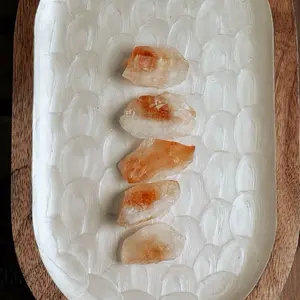Raw Citrine Polished Gemstones - High-Quality Polished Pieces for Collection and Decoration