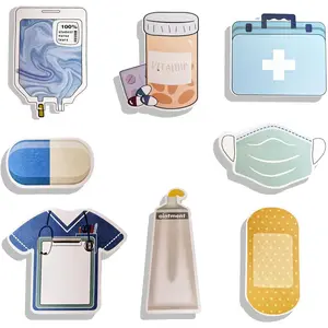 Nurse Theme Mini Cute self-Adhesive Notes, Mini Funny Nurse Sticky Notes,  Student Notes,  School Nurse Office Supplies