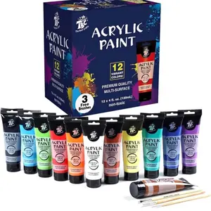Acrylic Paint 12 variation pack multi surface
