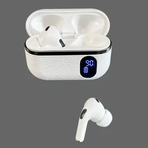 FLUFFDRIP KC-T01 Premium Bluetooth Earbuds - Luxury Electronic Audio Headset with Aesthetic Leather Design, Digital Battery Screen, and Convenient Charging, TikTok Viral Lightweight Wireless Chargeable outdoorfun