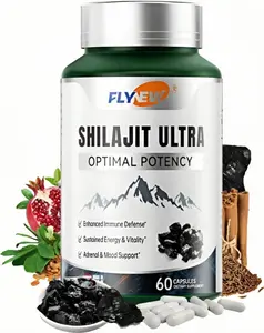 Limited time sale, FlyNew Alpha Supplement for Men & Women | Memory, Mental Clarity & Cognitive | Focus Capsules with L-Arginine, Shilajit & Pomegranate,Himalayan Shilajits for Extra Power, Stamina & Immune Support, Made in USA,Non-GMO,  60 Capsules