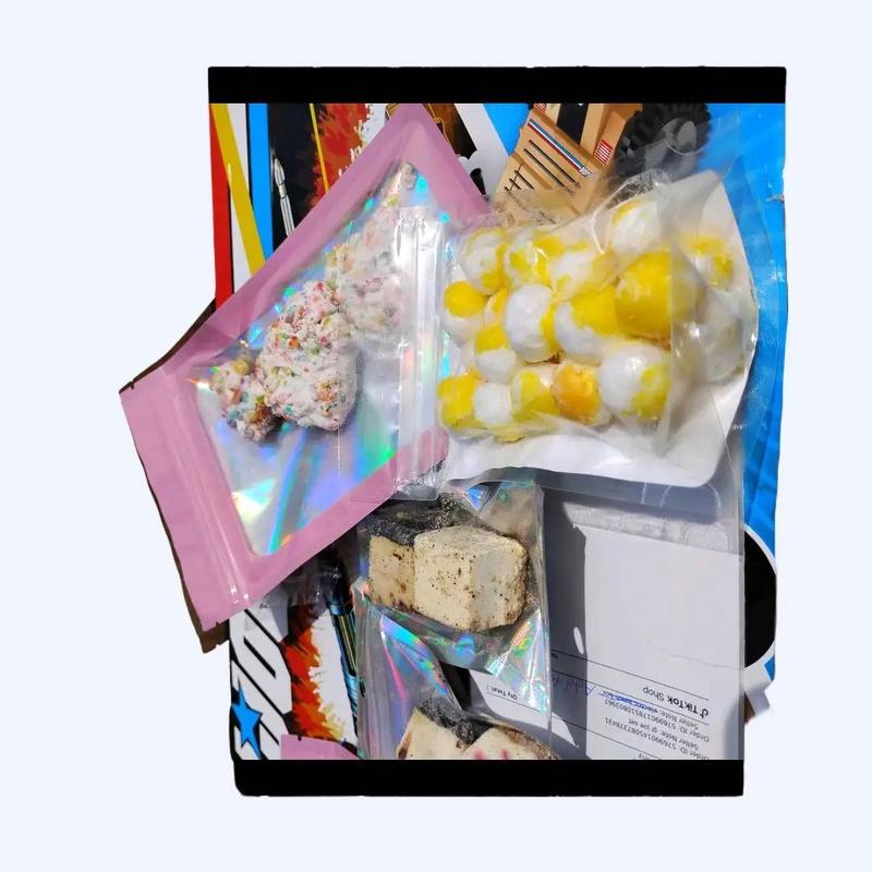 Freezies  Candy Box Snack for Birthday and Holiday Gifts - Bonbon giftbaskets snack bundle fun candy  variety