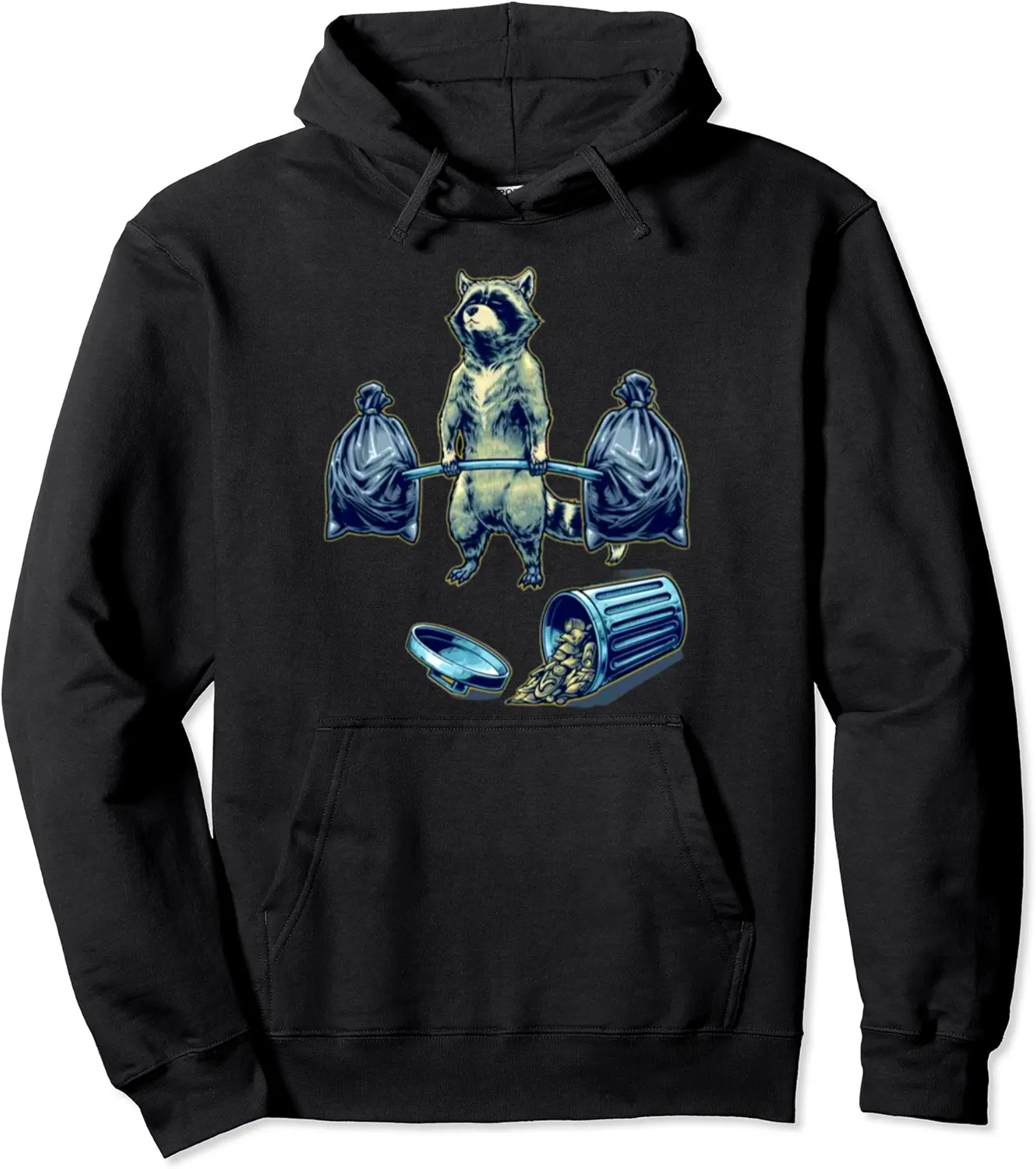Deadlifting Raccoon Weightlifting Bodybuilding Fitness Gym Pullover Hoodie - Dakotamc Shop 54B0CH1XPBP7
