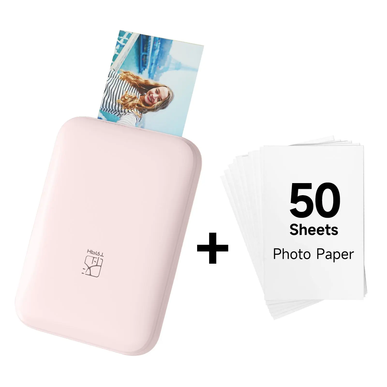Pink + 50 Sheets Photo Paper