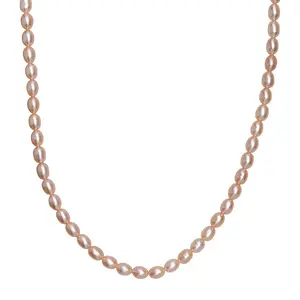 Peach Freshwater Pearl  Blush Tide Necklace in 18K Vermeil Yellow Gold Over Sterling Silver 18-20 Inches Christmas Gifts