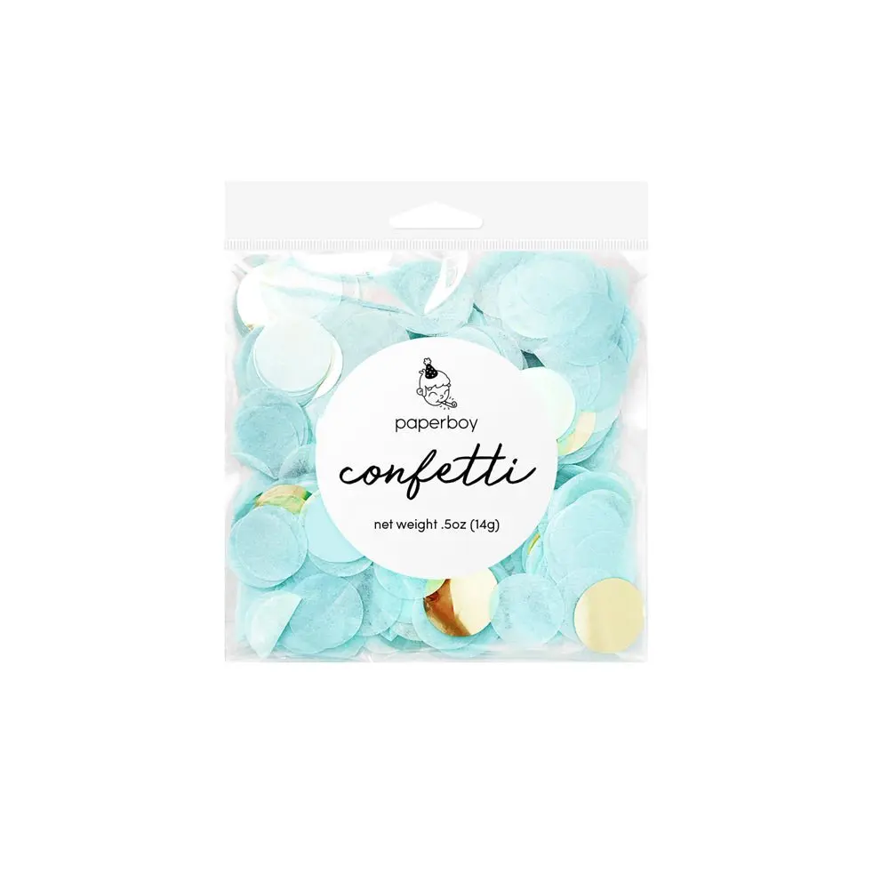 Table Confetti - Light Blue & Gold 0.5oz