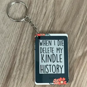 Double Sided Keychain - Kindle for Car & House Keys - Fashion Accessory