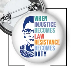 RBG Resistance Pin Button, An* Trump Political Flair Pin Buttons - Fashion Accessories Pins, Gifts for Him & Her