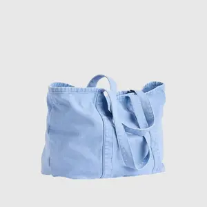 GAP Vintage Logo Tote Bag Unisex – Large Canvas Shoulder Bag, Casual Streetwear, Everyday Carry, School Work Travel Bag
