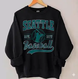 Seattle Baseball sweatshirt crewneck, Seattle baseball Tee, Vintage Baseball Crewneck, Seattle baseball Tee, Custom Baseball Tee BBA25
