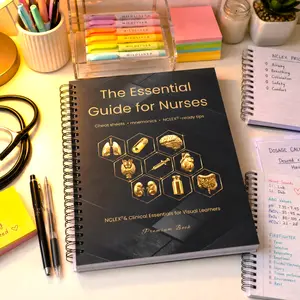 NCLEX Study Guide – 313-Page Full-Color Nursing Review Book | Spiral Bound | RN & LPN Prep | All Body Systems | Pharmacology | Mnemonics | Cheat Sheets | Visual Learners | NCLEX-RN & NCLEX-PN Workbook Hardcover Journal